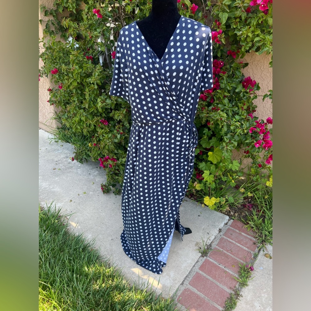 Lane Bryant polkadotted dress
